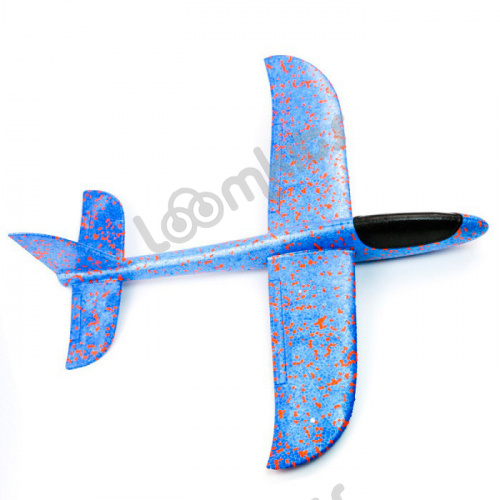 Метательный самолет 48 см - Синий фото 3