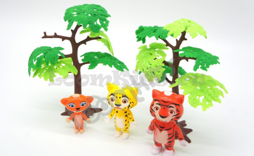 Игровой набор "Лео и Тиг" 3 героя и два дерева фото 6