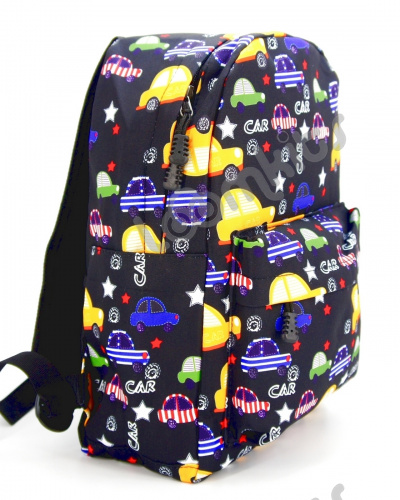 Рюкзак для мальчика "Машинки", размер M, черный фото 3