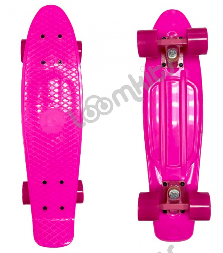 Скейтборд круизер ecoBalance, розовый, 55 см фото 3