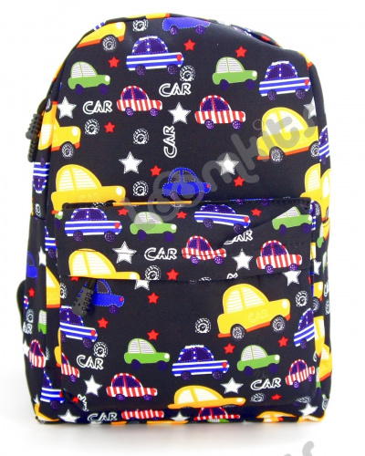 Рюкзак для мальчика "Машинки", размер M, черный фото 2