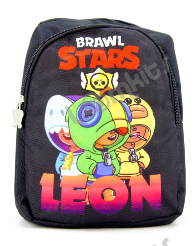 Рюкзак дошкольный Brawl Stars (Бравл Старс), подростковый для мальчика и девочки, черный, размер S фото 3