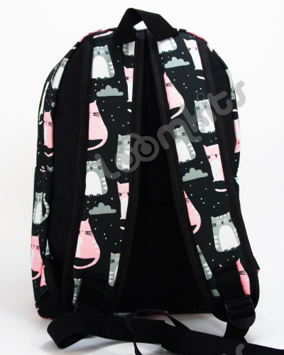 Рюкзак для девочки школьный "Ночные котики", размер M фото 5