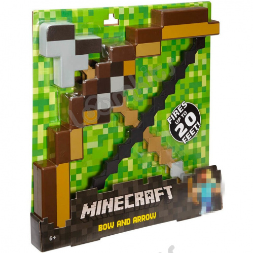 Пиксельный лук со стрелой Майнкрафт (Minecraft) 35 см фото 3
