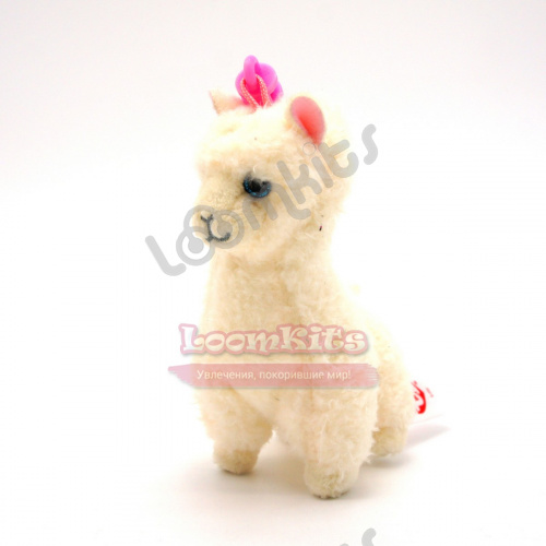 Мягкая игрушка TY Beanie Boo's брелок - Белая Лама фото 2