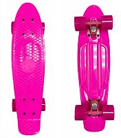 Скейтборд круизер ecoBalance, розовый, 55 см
