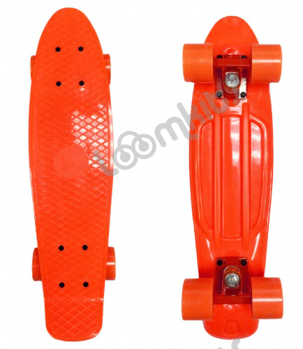 Скейтборд круизер ecoBalance, оранжевый, 55 см фото 2