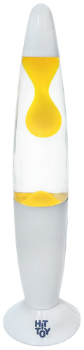 Лава-лампа 41 см Белый, Прозрачный/Желтый