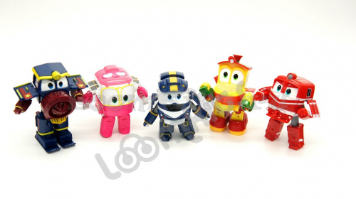 Набор героев "Роботы Поезда" - 5 героев трансформеров - 12 см фото 12