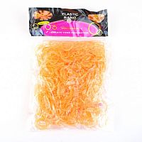 Резинки для плетения Прозрачные Светло-оранжевые 600 шт