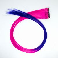 Локсы / Цветные пряди на заколках -Малиновый/Фиолетовый 20