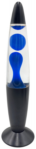 Лава-Лампа 34 см Черный, Прозрачный/Синий фото 3