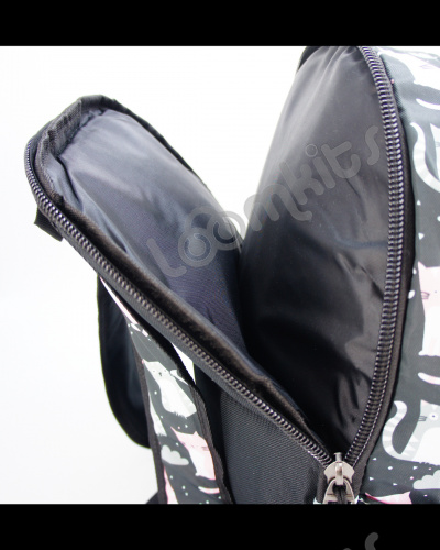 Рюкзак для девочки школьный "Ночные котики", рюкзак женский, размер L фото 5