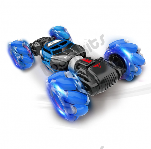 Машинка перевертыш управление жестами Hyper RC Stunt Cars Синяя фото 3
