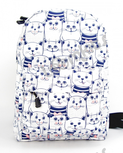 Рюкзак для девочки школьный "Котятки морячки", размер M фото 2