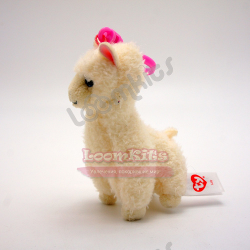 Мягкая игрушка TY Beanie Boo's брелок - Белая Лама фото 3