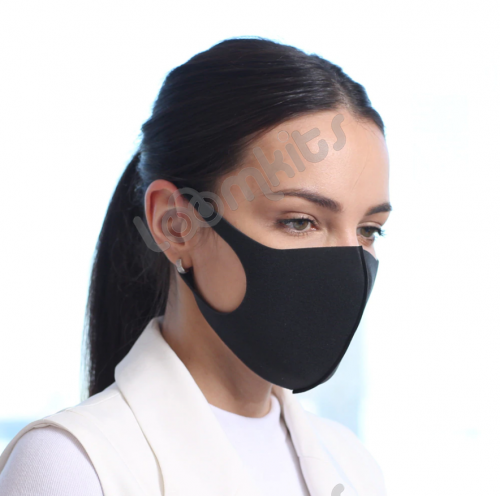 3 шт - Защитная неопреновая маска тканевая многоразовая для лица Fashion 3d фото 4