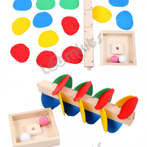 Деревянная игрушка - Игра "Листики спиральки" фото 2