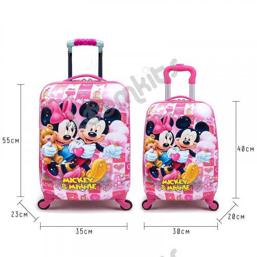Большой детский чемодан на колесиках "Микки и Мини Маус" фото 3