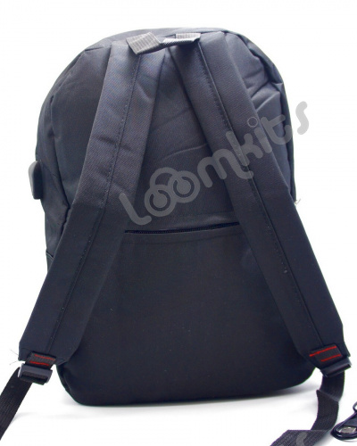 Рюкзак Tik Tok Wings (Тик Ток Крылья) черный, боковые карманы для воды, 40 см с USB выходом фото 4