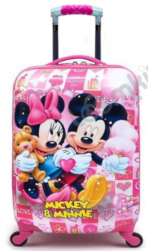 Большой детский чемодан на колесиках "Микки и Мини Маус"