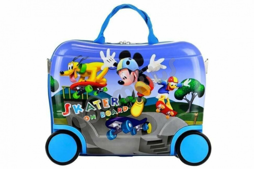 Детский чемодан каталка для мальчика Микки Маус 06