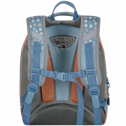 Школьный рюкзак Across ACR18-178 Собачка (персиковый и голубой) фото 4