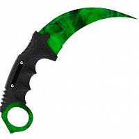 Нож керамбит из дерева, зеленый Counter-Strike
