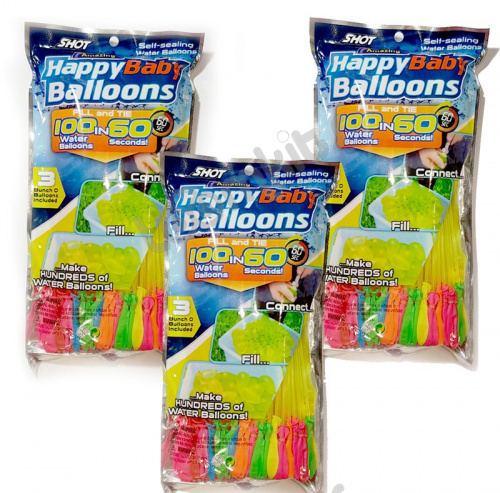 Набор водяных бомбочек Happy Ballons 300 шаров