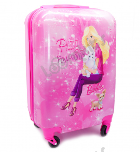 Большой детский чемодан на колесиках "Барби" фото 2