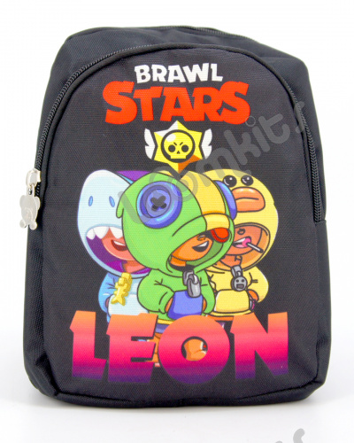 Рюкзак дошкольный Brawl Stars (Бравл Старс), подростковый для мальчика и девочки, черный, размер S фото 2