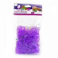 Резинки для плетения с ароматом "Баблгам" Перламутровые Фиолетовые 600 шт