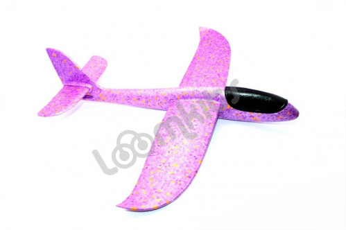 Метательный самолет планер 48 см - Фиолетовый фото 3