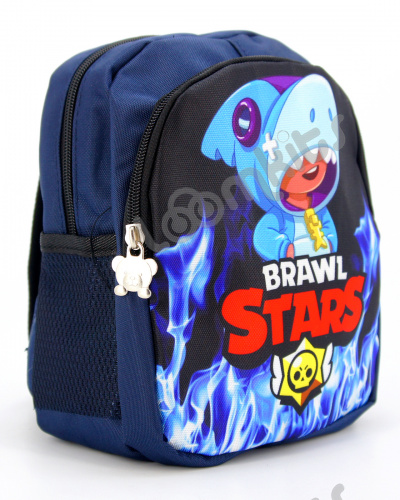 Рюкзак дошкольный Brawl Stars (Бравл Старс), подростковый для мальчика и девочки, синий, размер S фото 3