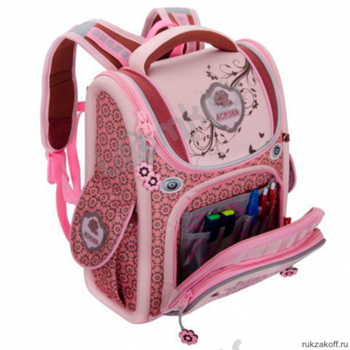 Школьный рюкзак Across ACR19-195 Розы (розовый) фото 5