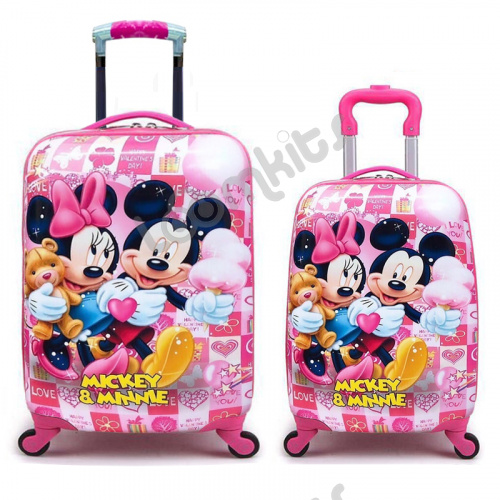 Большой детский чемодан на колесиках "Микки и Мини Маус" фото 2