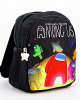 Рюкзак дошкольный Among Us (Амонг Ас), подростковый для мальчика и девочки, черный, размер S