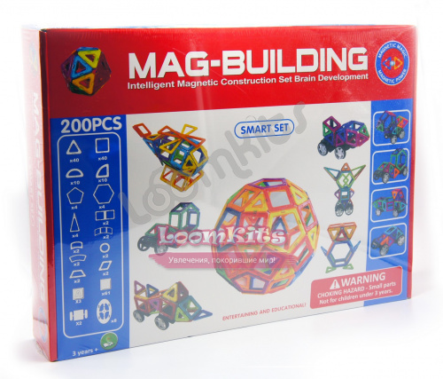 Магнитный конструктор Mag-Building GB-W200 Smart Set фото 2