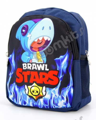 Рюкзак дошкольный Brawl Stars (Бравл Старс), подростковый для мальчика и девочки, синий, размер S фото 4