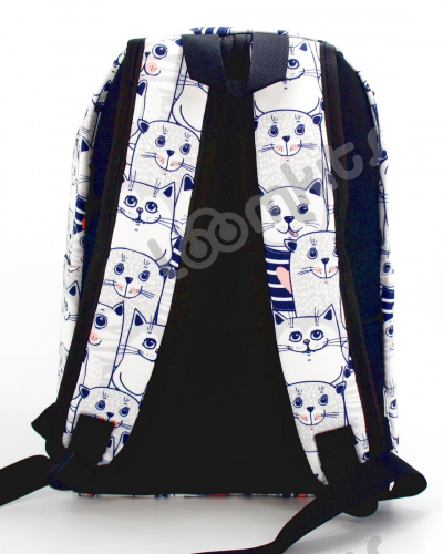 Рюкзак для девочки школьный "Котятки морячки", размер M фото 5
