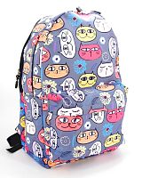 Рюкзак для девочки школьный "Летние Котики", размер L