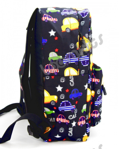 Рюкзак для мальчика "Машинки", размер M, черный фото 5
