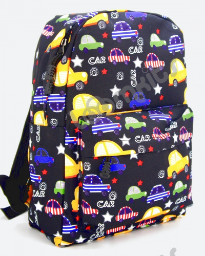 Рюкзак для мальчика "Машинки", размер M, черный