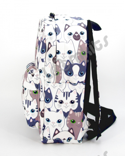 Рюкзак для девочки школьный "Котятки", размер M фото 4