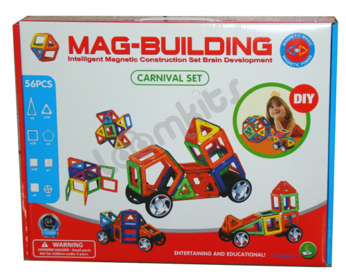 Магнитный конструктор Mag Building 56 деталей