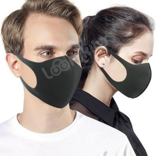3 шт - Защитная неопреновая маска тканевая многоразовая для лица Fashion 3d фото 2