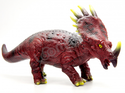 Игрушка динозавр Трицератопс 25 см фото 4