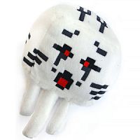 Мягкая игрушка плюшевый Гаст Майнкрафт (Minecraft) с красными глазами, 16 см