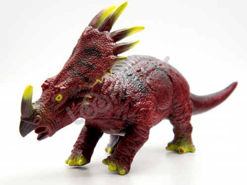 Игрушка динозавр Трицератопс 25 см фото 2