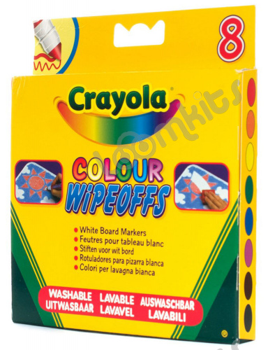 Фломастеры 8 цветов радуги Crayola для белой доски фото 4